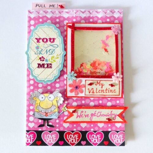 Valentine Shaker Handmade Greeting Card image