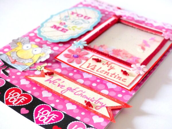 Valentine Shaker Handmade Greeting Card image Valentine Shaker Handmade Greeting Card image