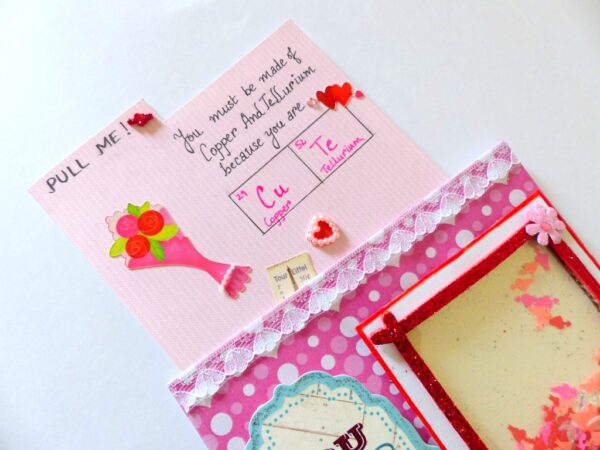 Valentine Shaker Handmade Greeting Card image Valentine Shaker Handmade Greeting Card image