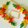 Yellow and Orange Quilled Corner Greeting Card image