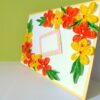 Yellow and Orange Quilled Corner Greeting Card image