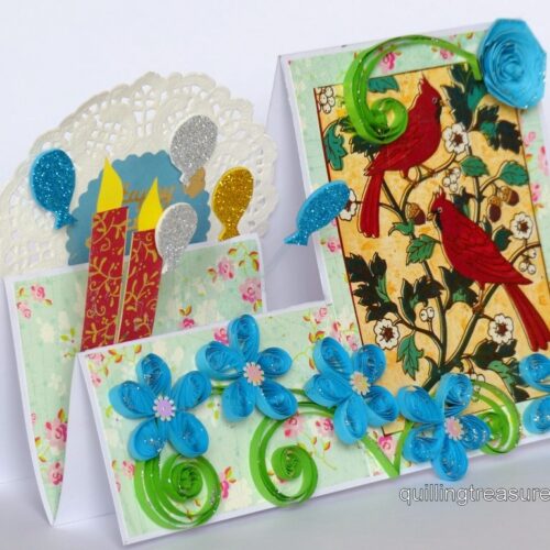 Blue Birthday Step Greeting Card image