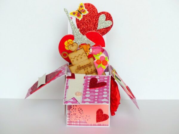 Love and Birthday Pop Up Box Card image Love and Birthday Pop Up Box Card image