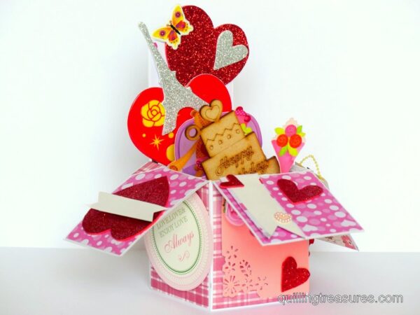 Love and Birthday Pop Up Box Card image Love and Birthday Pop Up Box Card image