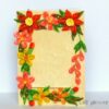 Quilled Corners With Variety Flowers Greeting Card image