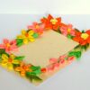 Quilled Corners With Variety Flowers Greeting Card image
