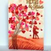 Hugs and Kisses Quilled Tree Greeting Card image