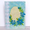 All Blues Quilled Corner With Lace Greeting Card image