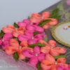 Lovely Pink Corner Quilled Flowers Greeting Card image