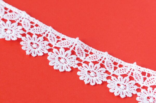White Flower with Leaves Lace image White Flower with Leaves Lace image