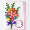 Mixed Quilled Flower Bouquet Greeting Card image Mixed Quilled Flower Bouquet Greeting Card image