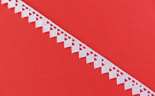 White Barfi Shaped Lace image White Barfi Shaped Lace image