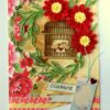 Red Themed Quilled Flowers Greeting Card image