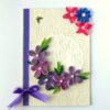 Purple Themed Quilled Greeting Card image