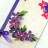 Purple Themed Quilled Greeting Card image