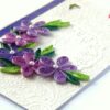 Purple Themed Quilled Greeting Card image