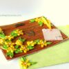 Sparkling Yellow Themed Quilled Greeting Card image