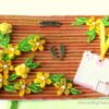 Sparkling Yellow Themed Quilled Greeting Card image