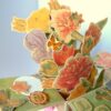 Love and Multicolor Sparkling Flowers Pop up Greeting Card image