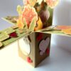 Love and Multicolor Sparkling Flowers Pop up Greeting Card image