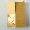 Love and Multicolor Sparkling Flowers Pop up Greeting Card image