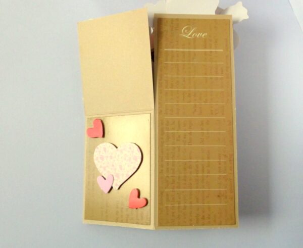 Love and Multicolor Sparkling Flowers Pop up Greeting Card image
