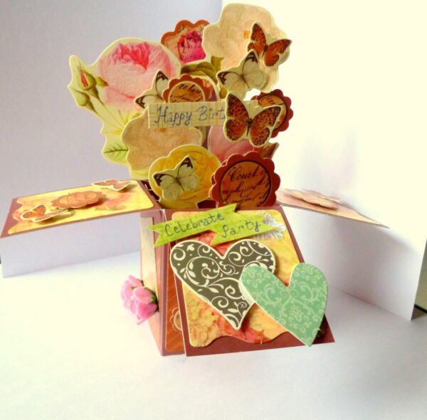 Happy Birthday Pop Up Greeting Card In Box image