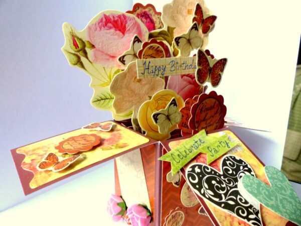 Happy Birthday Pop Up Greeting Card In Box image