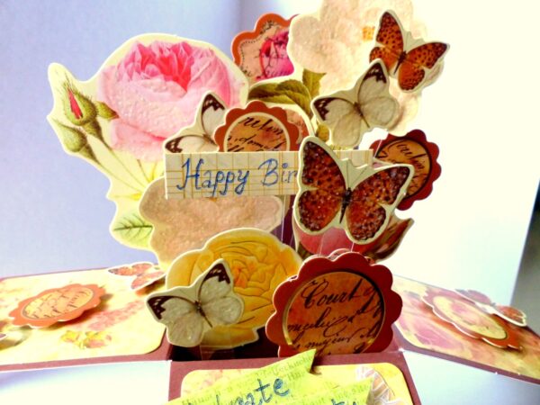 Happy Birthday Pop Up Greeting Card In Box image