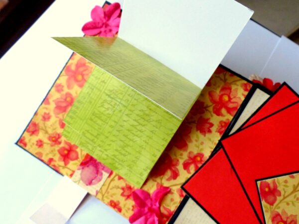 Handmade Multifolds Colorful Scrapbook image