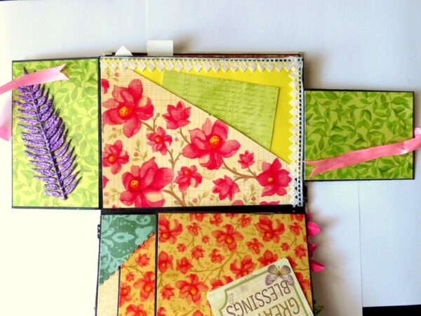 Handmade Multifolds Colorful Scrapbook image