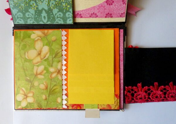 Handmade Multifolds Colorful Scrapbook image