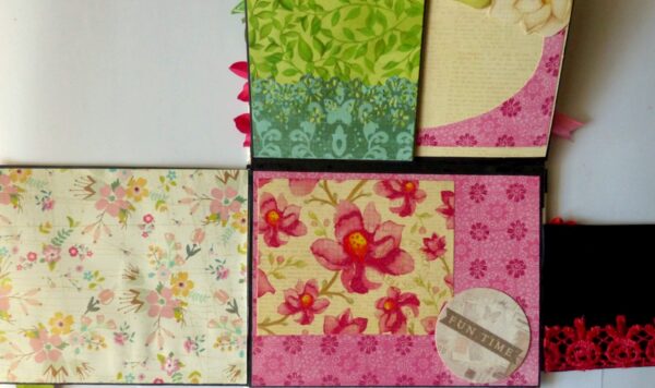 Handmade Multifolds Colorful Scrapbook image