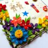 Happy Birthday With Quilled Flowers Greeting Card image Happy Birthday With Quilled Flowers Greeting Card image