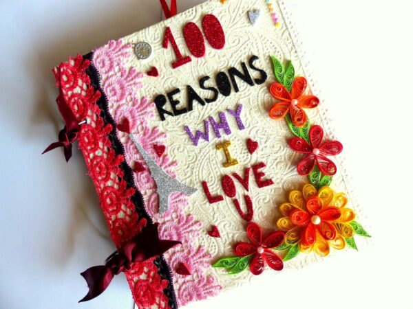 100 reasons why i love you scrapbook image