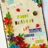 Happy Birthday Quilled Flowers Greeting Card image