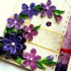 Purple Themed Flowers Mini Scrapbook Greeting Card image