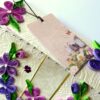 Purple Themed Flowers Mini Scrapbook Greeting Card image
