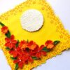Yellow Themed Orange Flowers Greeting Card image