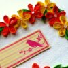 Yellow and Orange Quilled Corner Greeting Card image Yellow and Orange Quilled Corner Greeting Card image