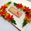 Yellow and Orange Quilled Corner Greeting Card image Yellow and Orange Quilled Corner Greeting Card image