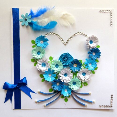 All Blues Heart Greeting Card image