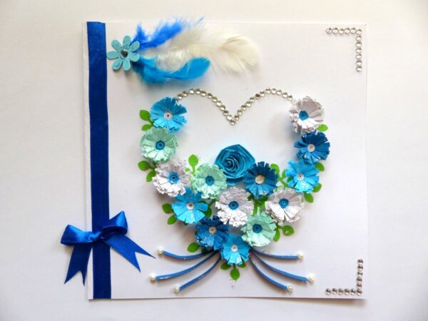 All Blues Heart Greeting Card image