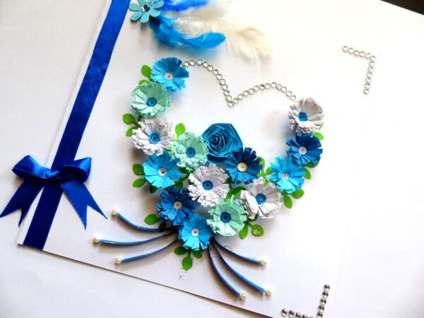 All Blues Heart Greeting Card image