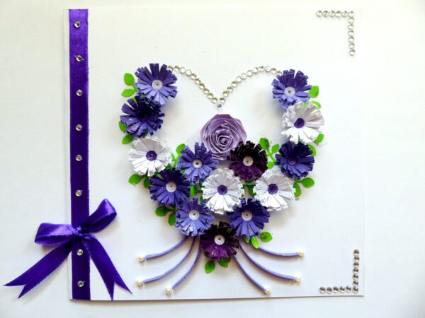 All Purples Heart Greeting Card image