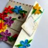 Multicolor Flowers Mini Scrapbook Greeting Card image