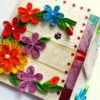 Multicolor Flowers Mini Scrapbook Greeting Card image