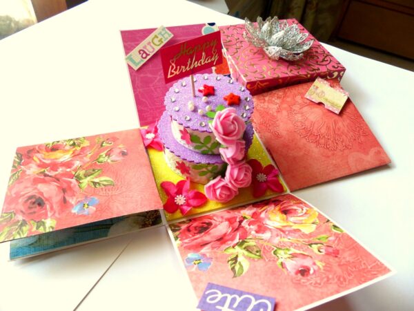 Happy Birthday Handmade Explosion Box image Happy Birthday Handmade Explosion Box image