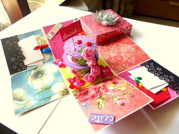 Happy Birthday Handmade Explosion Box image Happy Birthday Handmade Explosion Box image