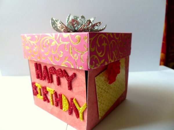 Happy Birthday Handmade Explosion Box image Happy Birthday Handmade Explosion Box image
